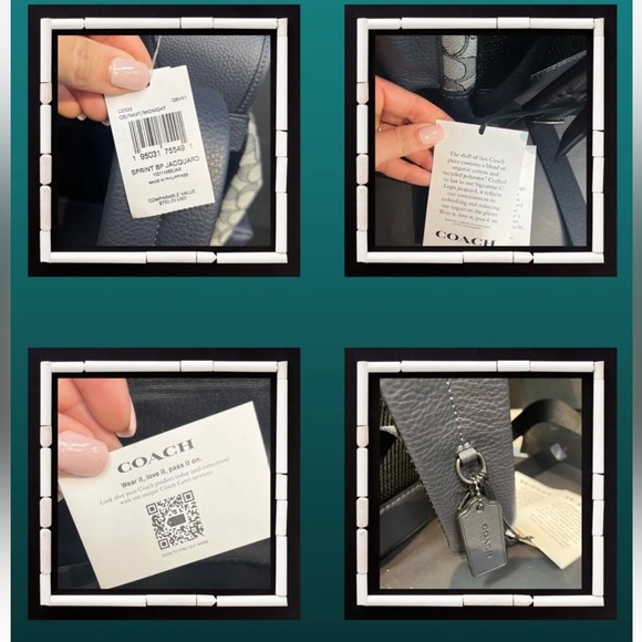 Coach Mens Sprint Backpack In Signature Jacquard ✨NWT✨ MSRP $750 Style#CE523 - Picture 3 of 9